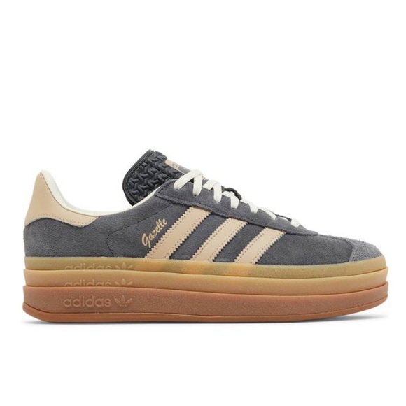 NIB SZ 6 Women’s ADIDAS GAZELLE BOLD in 
“Grey Six, Magic Beige & Cream White”😍 - Picture 2 of 7